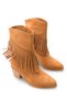 Adara Alma Women's Tasseled Western Boots 0012726 Tan Suede - 3