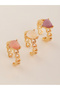 Girls Set of 3 - Heart Link Rings