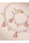 Girls Pink Starfish and Pearl Charms Necklace and Bracelet Set - 4