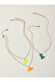 Pack of 3 - Girls Multi-Color Dinosaur Pendant Necklaces - 3