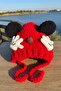Baby Red Plush Ear Hat |   Winter Gift Model - 3