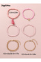 Pack of 6 - Girls Multi-Color Beaded and Chain Bracelets - 4