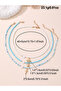 Pack of 3 - Girls Multi-Color Beaded Necklaces with Charms - 4