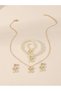 Girls White Bow and Pearl Necklace, Bracelet, Ring and Earrings Set - 8
