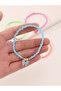 Pack of 5 -Girls Multi-Color Butterfly Charm Beaded Bracelets - 2