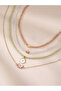 Pack of 4 - Girls Multi-Color Beaded Necklaces with Hearts and Butterfly Charms - 2