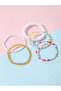 Pack of 5 - Girls Multi-Color Beaded Bracelet - 3