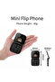17pro Mini Flip Phon Keypad Non-smartphon Elderly Phon with Large Buttons, Dual SIM, FM Radio, Multilingual, Speed Dial, Blacklist, for Kids & Elderly (Black Mini Flip Mobile Phone) - 2