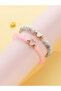 Pack of 2 - Girls Multi-Color Heart Charm Beaded bracelets