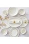 Motif 32 Piece New Bone China Dinner Set -serves 6, Gold, Dinner Sets
