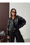 Faux Leather Coat |   F2035 - 3