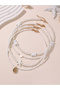 Pack of 4 - Girls White Pearl and Charm Necklaces