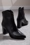 Women's Style Ankle Crocodile Zippered Non-Slip Sole 7 cm Heeled Boots & Booties