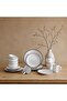 Noor 16 Piece Stoneware Dinner Set -serves 4, White, Dinner Sets