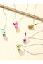 Pack of 5 - Girls Multi-Color Bubble Tea Cup Pendant Necklaces - 7