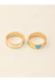 Girls Set of 2 - Heart Enamel Rings - 4
