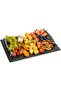 Natural Stone Slate Serving Tray With Arborization Handle (Grey), Platter, Cheese Board, Charcuterie Boards for Cheese, Meats, Appetizers, Dried Fruits - Display Chalkboard 30x20 CM - 8