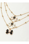 Pack of 3 - Girls Multi-Color Bow Pendant Necklaces - 7