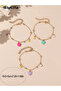 Set of 3 - Heart Charm Bracelets - 8