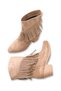 Adara Alma Women's Tasseled Western Boots 0012726 Mink Suede - 4