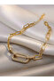 Gold Embellished Link Bracelet