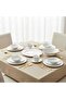 Isla 32 Piece New Bone China Dinner Set For 6 Persons - Classic White Tableware With Serving