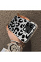 Poco X6 Compatible Black Leopard Printed Silicone Phone Case, Shock Protection - 2