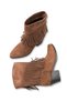 Adara Alma Women's Tasseled Western Boots 0012726 Brown Suede - 4