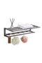 Luxe Towel Rack + Dryline, Gun Grey, Stainless Steel, Towel Holder - 3