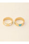 Girls Set of 2 - Heart Enamel Rings - 8