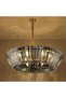 Maeve 10 Lights Crystal Chandelier 75cm - Gold, Dining Room Chandeliers, L 75 x W 75 x H 140 cm - 5