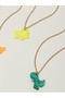 Pack of 3 - Girls Multi-Color Dinosaur Pendant Necklaces - 4