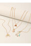 Pack of 4 - Girls Multi-Color Pendant Necklaces with Multi Charms - 7