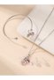 Girls Multi-Color Floral Charm Necklace, Bracelet and Earrings Set - 2