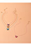 Pack of 4 -Girls Multi-Color Butterfly Pendant Necklaces - 4