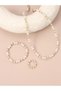 Girls Pearl and Gold Tone Beaded Necklace, Bracelet and Ring Set