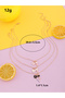 Pack of 2 - Girls Heart Lock and Key Pendant Necklaces - 4