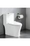 Luxe Rimless WC - With Seat Cover - S Trap -250 Mm - White - 685x400x700 Mm, Ceramic