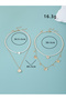 Pack of 4 - Girls Multi-Color Butterfly and Daisy Charm Necklaces - 4