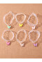 Pack of 6 - Girls Multi-Color Butterfly Pendant Choker Necklaces - 4