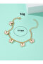 Girls Gold Tone Butterfly Charm Link Bracelet - 4