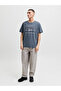 Charcoal Logo Graphic Round Neck T-Shirt - 3