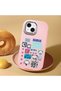 Pink Silicone Case with Camera Protection Compatible with iPhone 15 Shock-Absorbing - 3