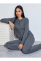 Cotton V Neck Button Front T-Shirt and Pyjama Set