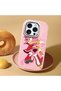 Pink Silicone Case Compatible with iPhone 15 Pro with Shock-Absorbing Camera Protections - 3