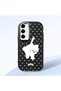 Samsung Galaxy S23 Compatible Shock-Absorbing Black Silicone Case with Camera Protection Cat