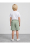 Boys Green Graphic Print Pocket Detail Shorts By Juniorloom - 3