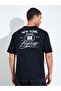 Black Graphic Print Crew Neck Oversized T-Shirt - 5
