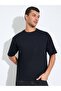Black Graphic Print Crew Neck Oversized T-Shirt - 3