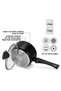 Sauce Pan Angela / 1.39 Liter With Glass Lid (aluminium With Non-stick Coating) 14604, Black - 4